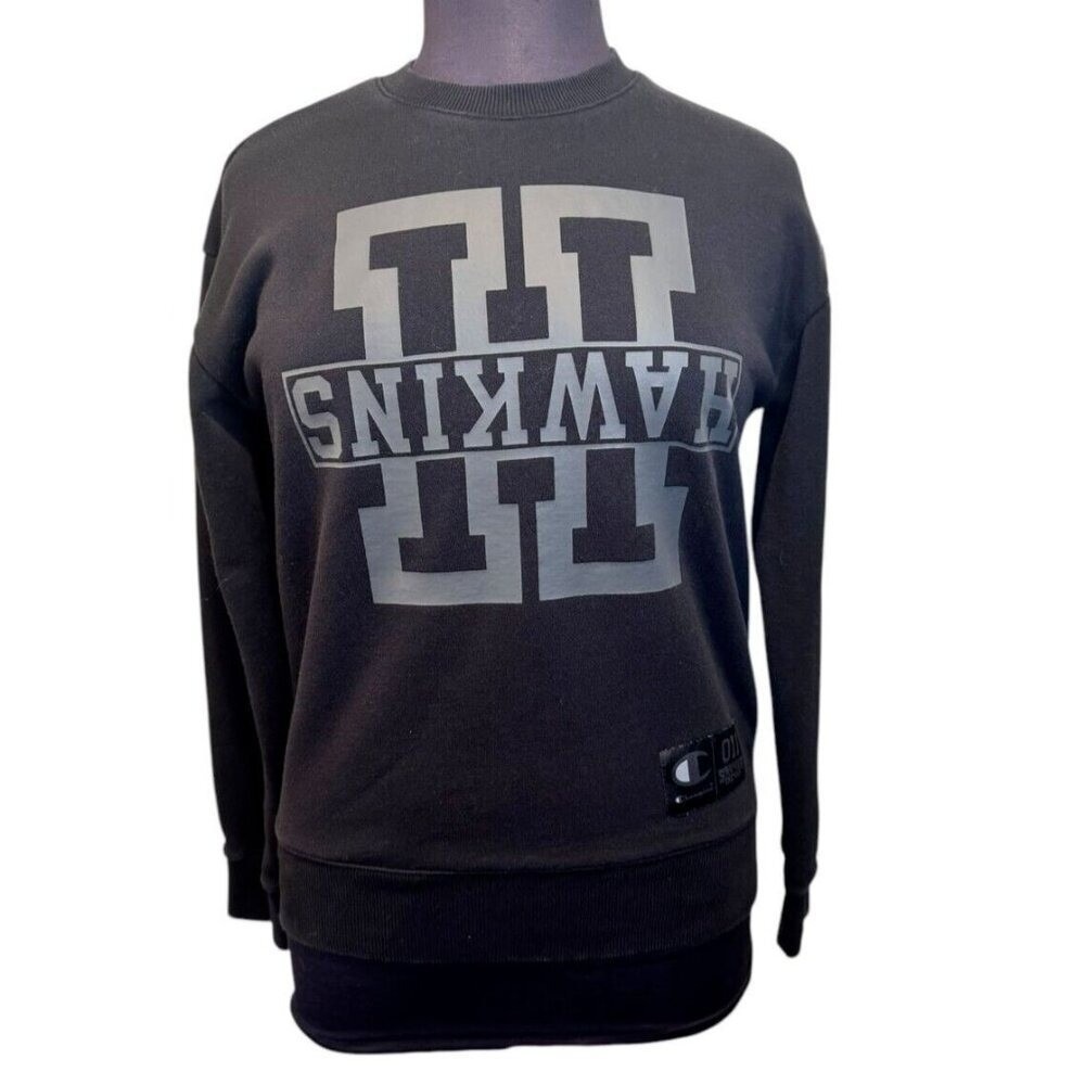 Champion Stranger Things Hawkins Crewneck Sweatshirt Pullover 011 Patch small
